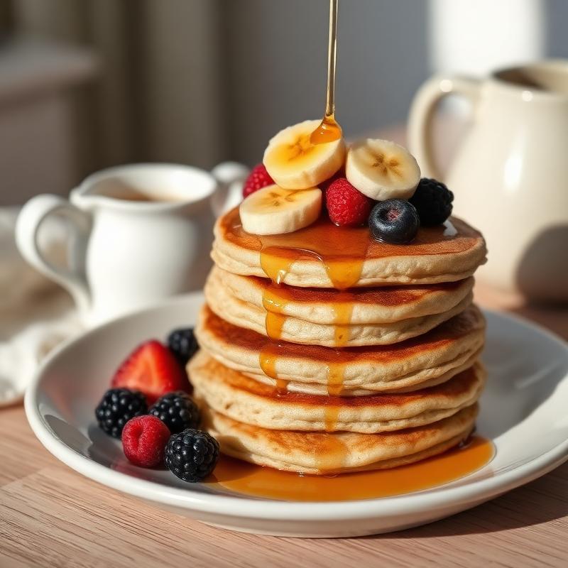 Banana Oat Pancakes