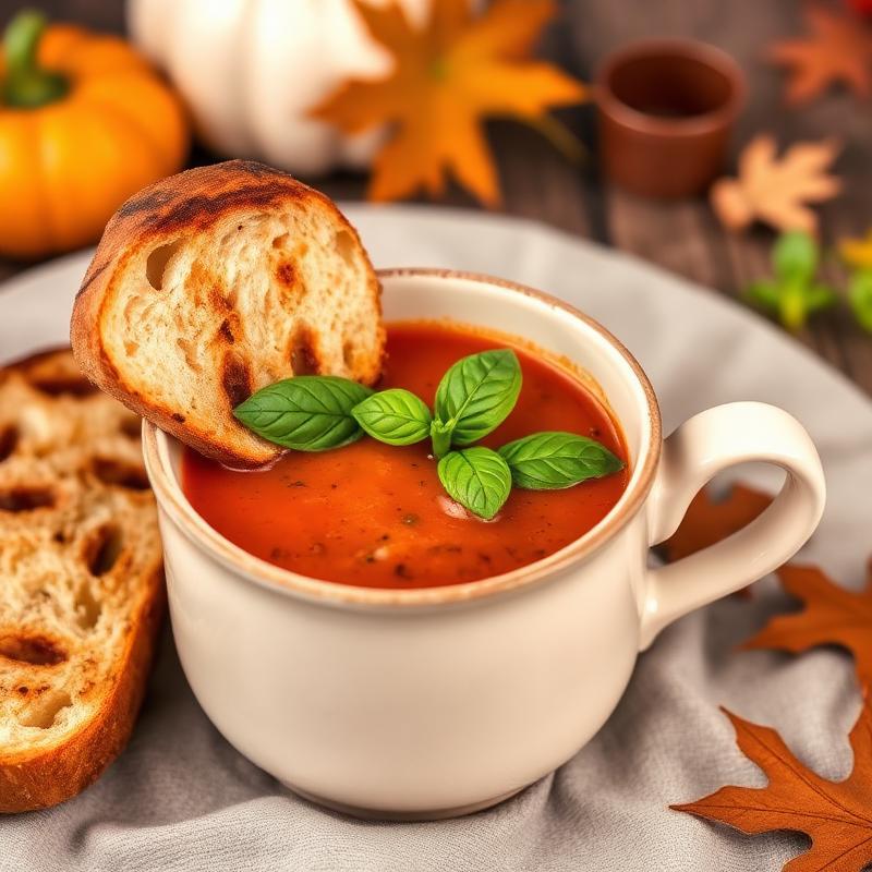 Rustic Tomato Basil Soup